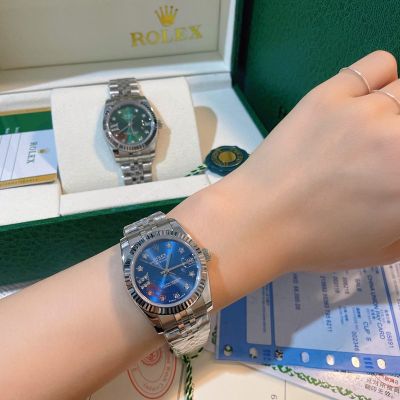 Rolex Datejust Replica with Jubilee Bracelet Imported Movement 316L Steel 31*12mm Women Silver Bezel Watch